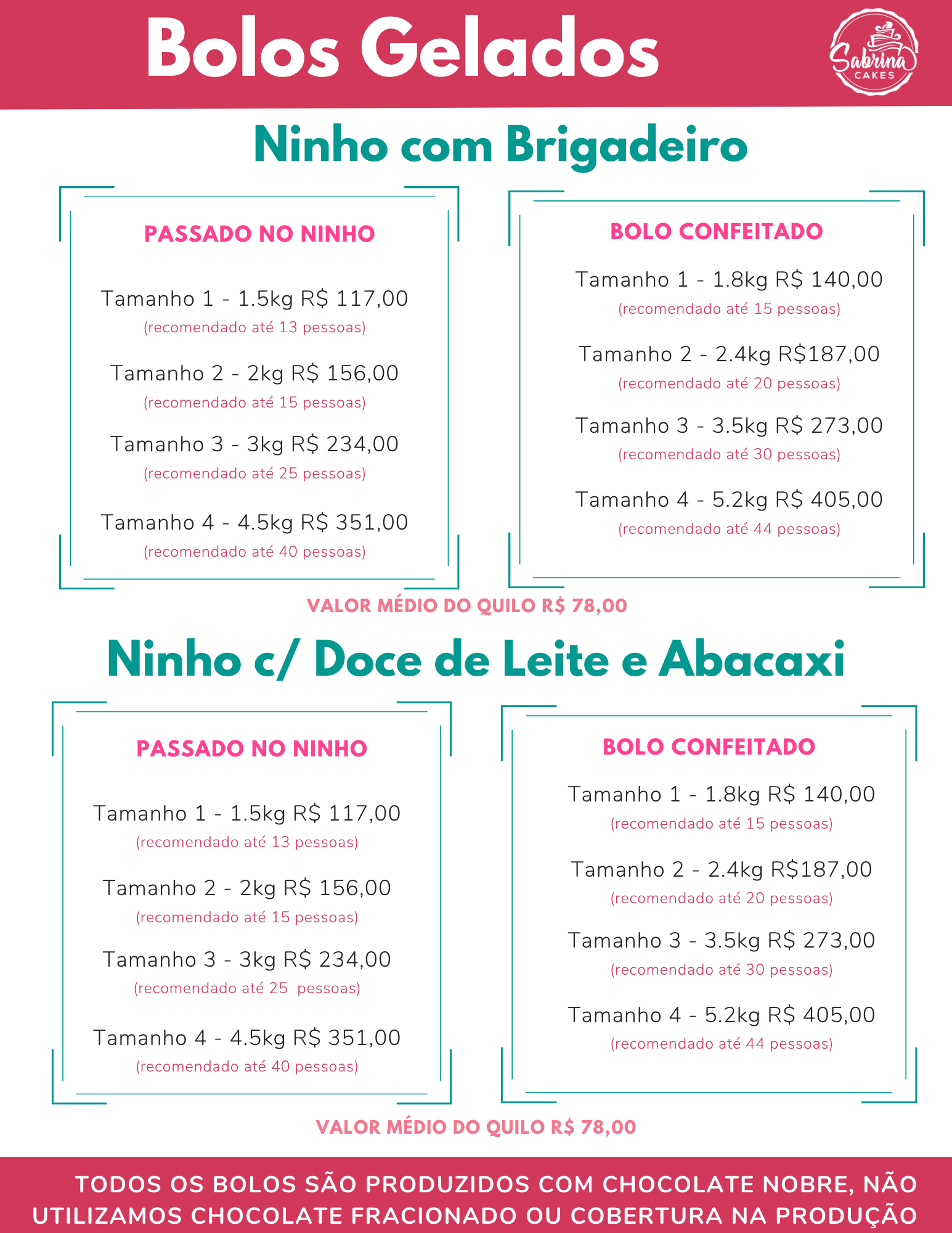 Bolo Gelado