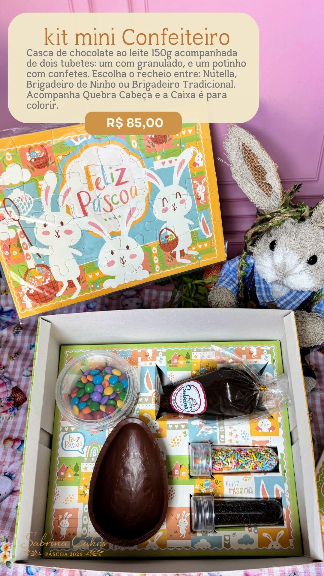 Mais opções de kits e presentes