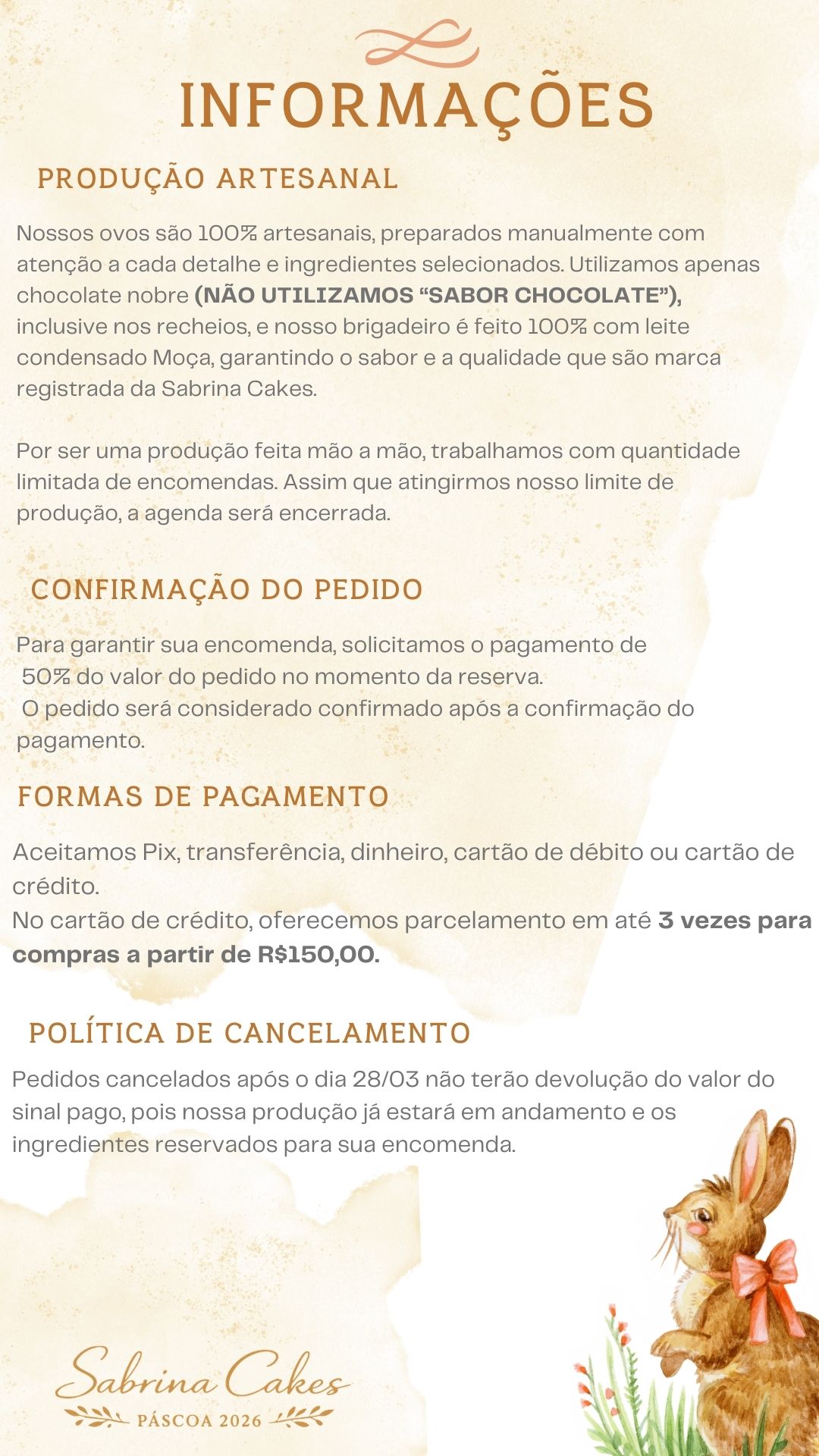 Ovos de Páscoa Sabrina Cakes