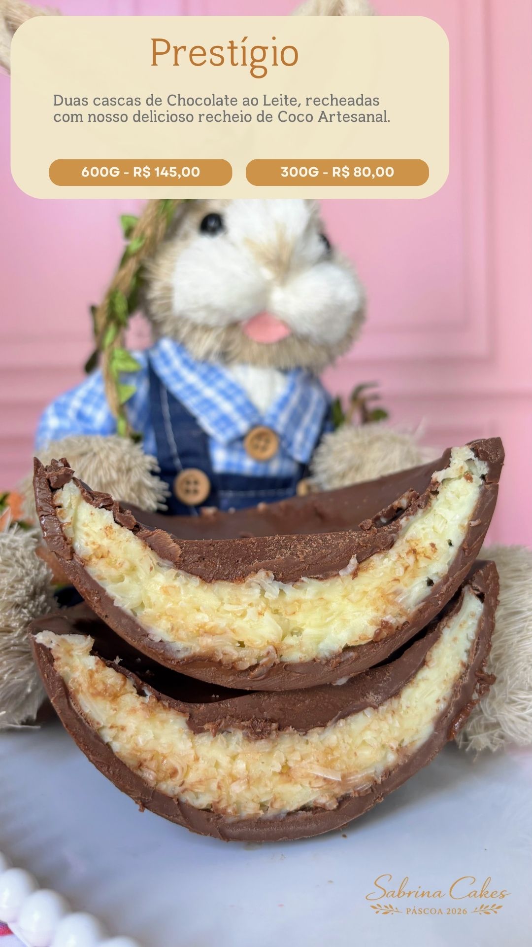 Cardápio de ovos de colher