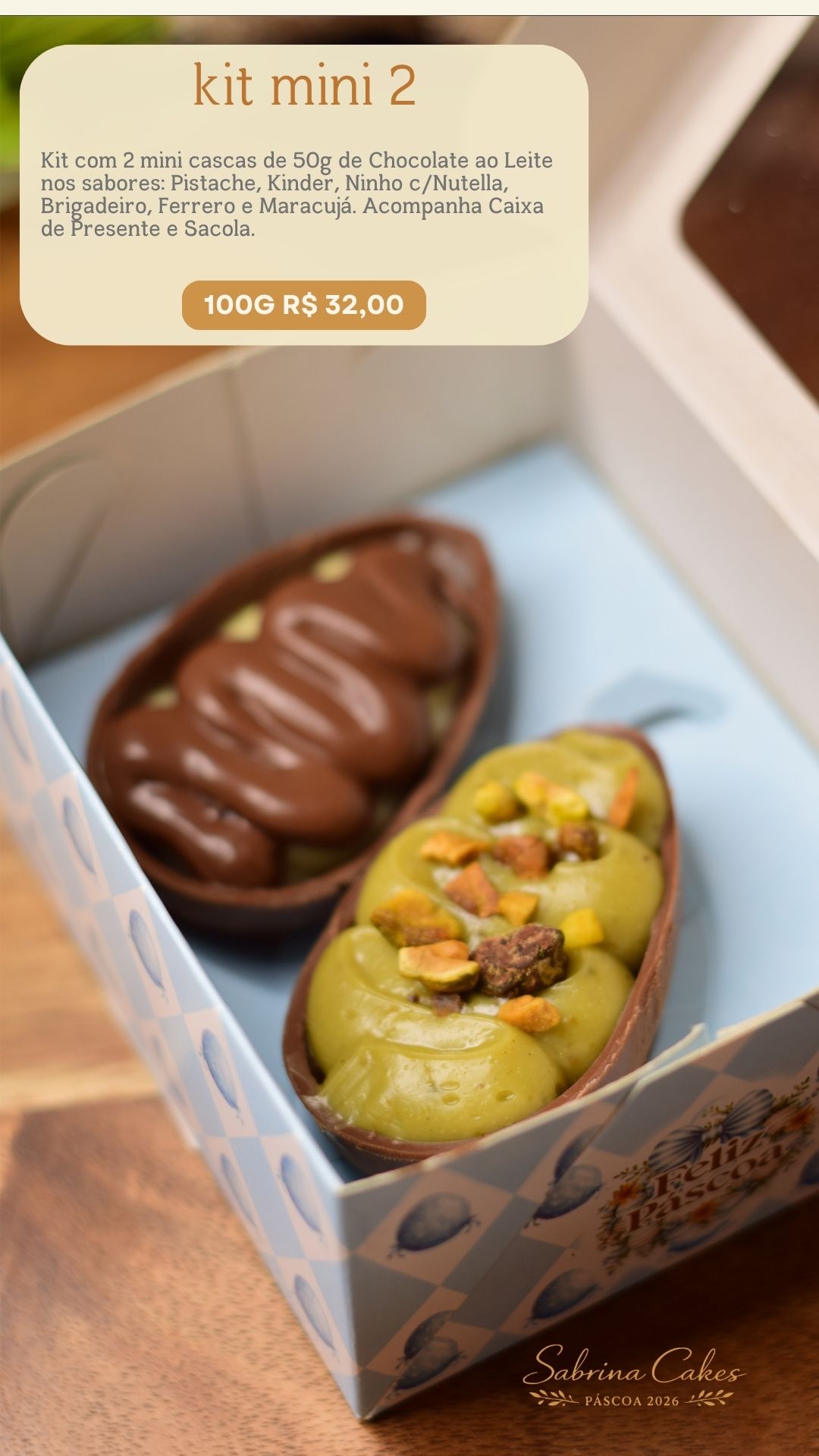 Kit especial de Páscoa Sabrina Cakes